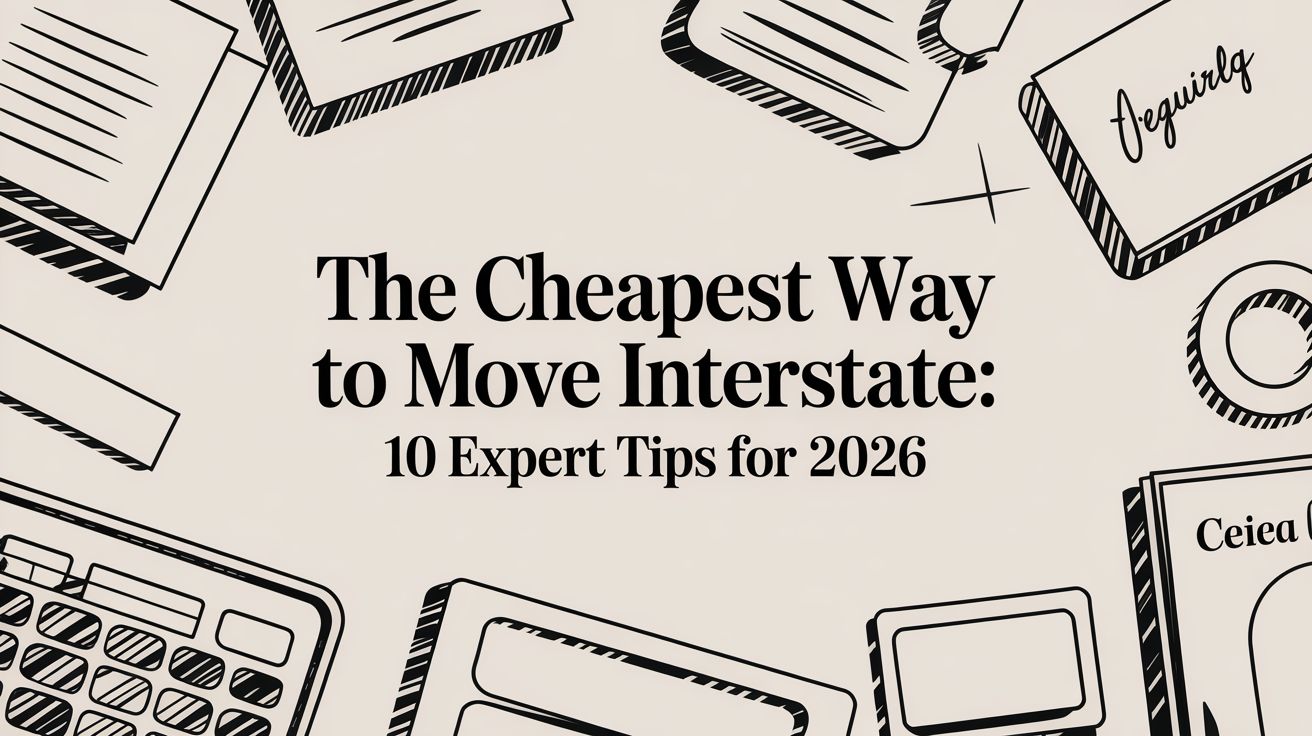 The Cheapest Way to Move Interstate: 10 Expert Tips for 2026