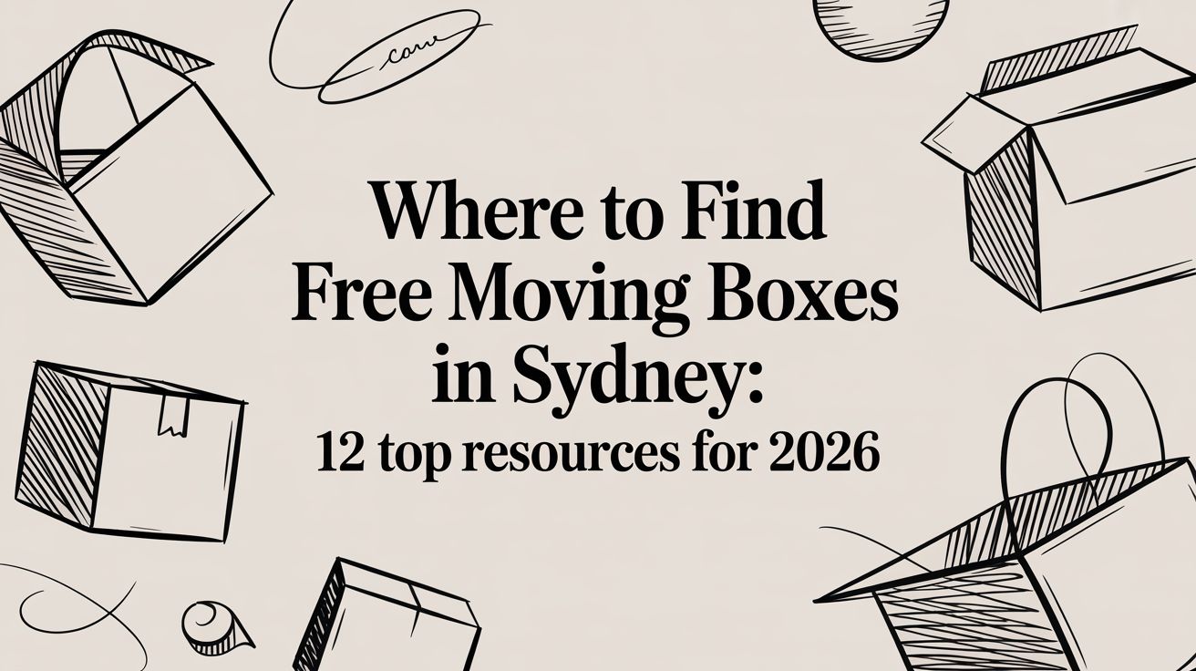 Where to Find Free Moving Boxes in Sydney: 12 Top Resources for 2026