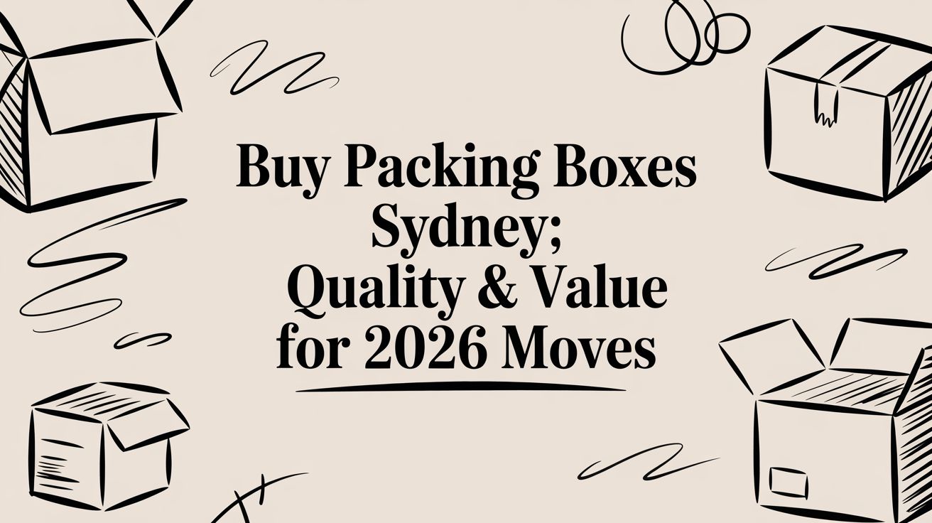 Buy Packing Boxes Sydney: Quality & Value for 2026 Moves