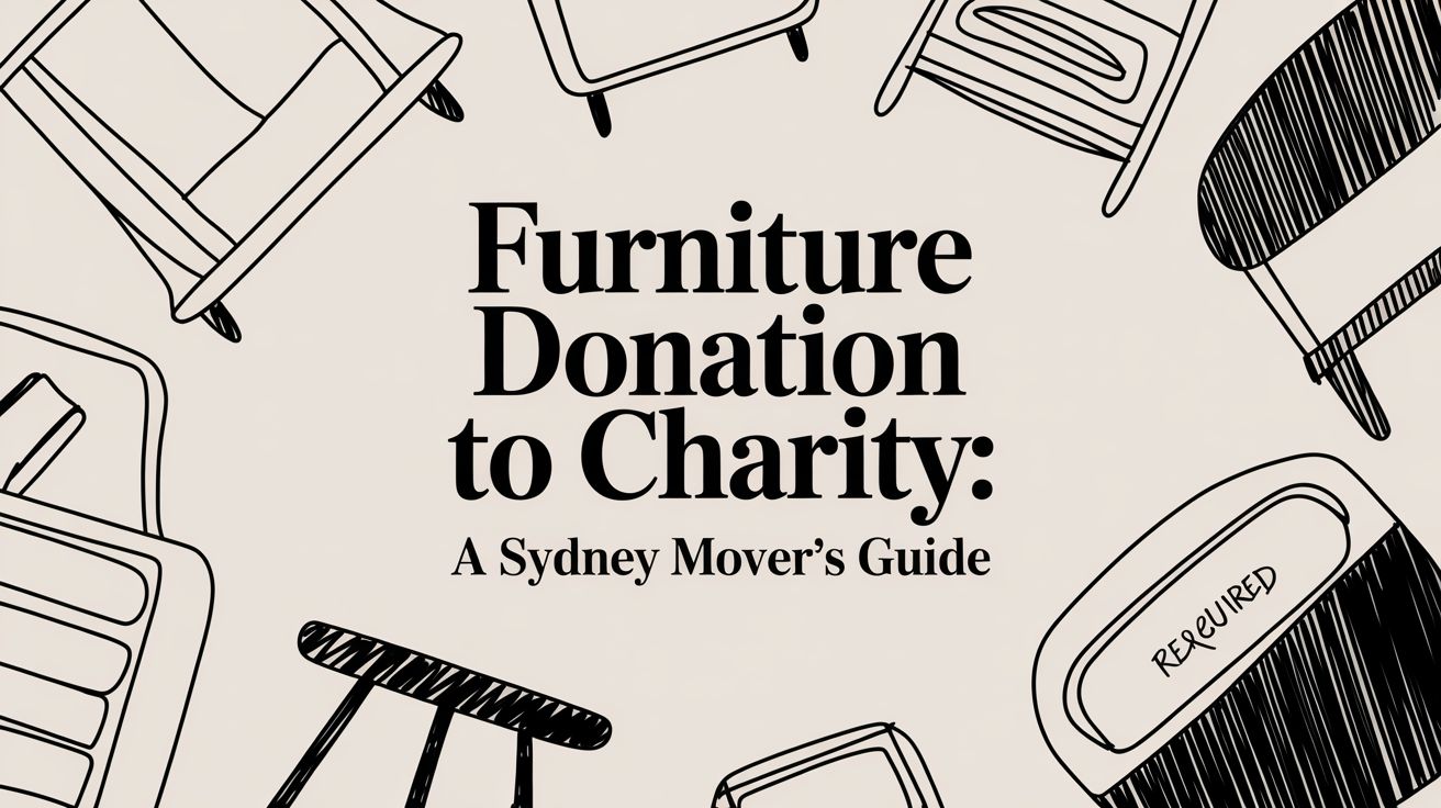 Furniture Donation to Charity: A Sydney Mover’s Guide