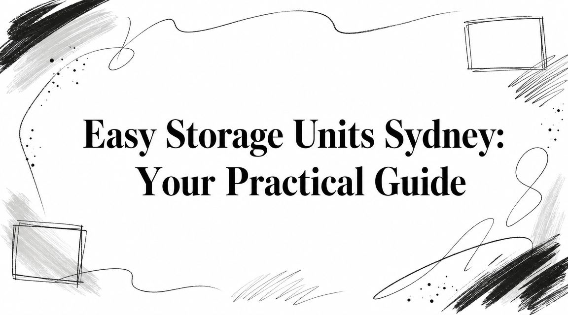Easy Storage Units Sydney: Your Practical Guide