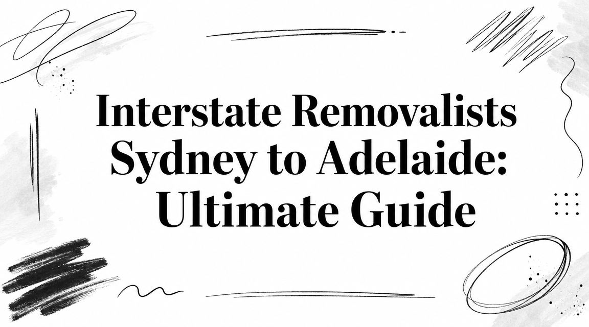 Interstate Removalists Sydney to Adelaide: Ultimate Guide