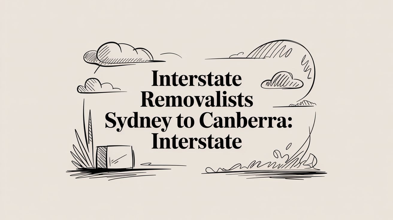Interstate Removalists Sydney to Canberra: Interstate