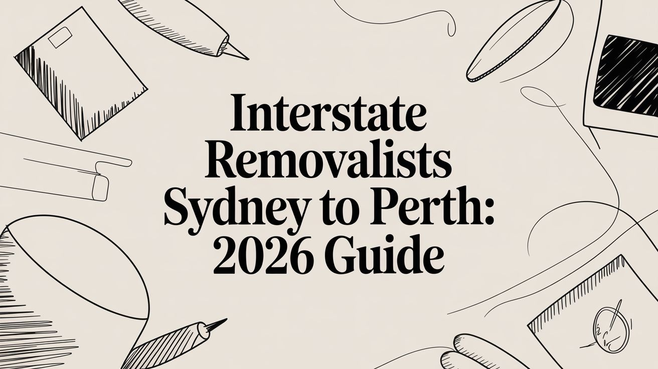 Interstate Removalists Sydney to Perth: 2026 Guide
