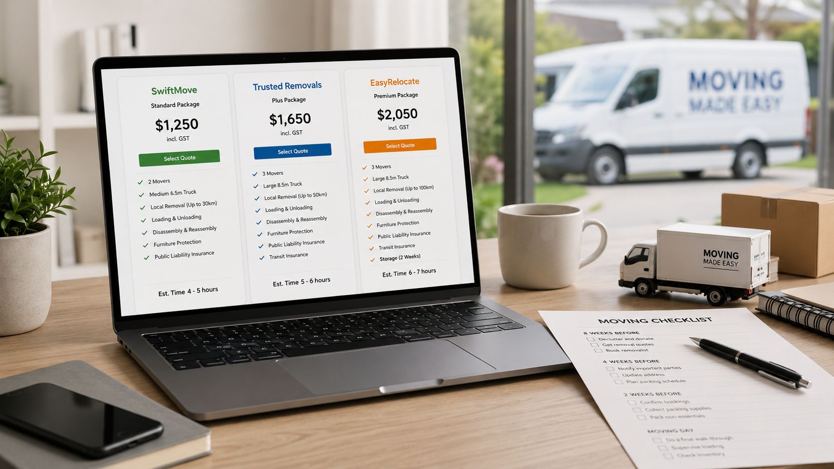 Removalist Quotes Online: How to Compare and Choose the Best